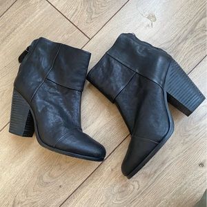 Rag & Bone Black Leather Booties